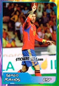 Sticker Sergio Ramos - Svetsko fudbalsko prvenstvo 2014 n. 75 - G.T.P.R School Shop