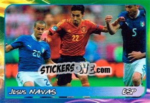 Sticker Jesus Navas - Svetsko fudbalsko prvenstvo 2014 - G.T.P.R School Shop