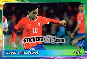Sticker Jorge Valdivia - Svetsko fudbalsko prvenstvo 2014 - G.T.P.R School Shop