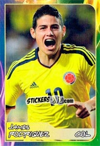 Sticker James Rodriguez - Svetsko fudbalsko prvenstvo 2014 n. 133 - G.T.P.R School Shop