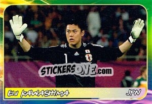 Sticker Eiji Kawashima - Svetsko fudbalsko prvenstvo 2014 - G.T.P.R School Shop