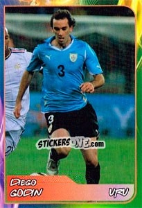 Sticker Diego Godin - Svetsko fudbalsko prvenstvo 2014 n. 186 - G.T.P.R School Shop
