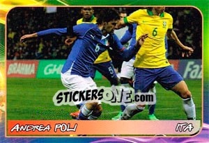 Sticker Andrea Poli - Svetsko fudbalsko prvenstvo 2014 - G.T.P.R School Shop