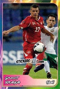 Sticker Granit Xhaka - Svetsko fudbalsko prvenstvo 2014 n. 249 - G.T.P.R School Shop