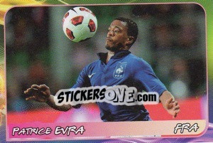 Sticker Patrice Evra - Svetsko fudbalsko prvenstvo 2014 - G.T.P.R School Shop