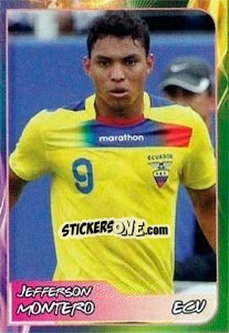 Sticker Jefferson Montero - Svetsko fudbalsko prvenstvo 2014 - G.T.P.R School Shop