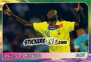 Sticker Felipe Caicedo - Svetsko fudbalsko prvenstvo 2014 - G.T.P.R School Shop