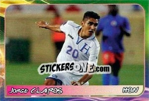 Sticker Jorge Claros - Svetsko fudbalsko prvenstvo 2014 - G.T.P.R School Shop