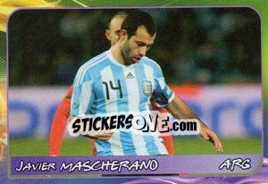 Sticker Javier Mascherano - Svetsko fudbalsko prvenstvo 2014 n. 300 - G.T.P.R School Shop