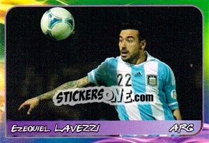 Sticker Ezequiel Lavezzi - Svetsko fudbalsko prvenstvo 2014 - G.T.P.R School Shop