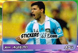 Sticker Sergio Aguero - Svetsko fudbalsko prvenstvo 2014 - G.T.P.R School Shop