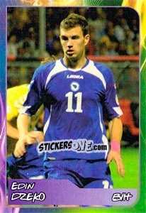 Sticker Edin Dzeko - Svetsko fudbalsko prvenstvo 2014 - G.T.P.R School Shop