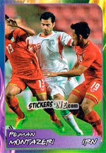 Sticker Pejman Montazeri - Svetsko fudbalsko prvenstvo 2014 n. 327 - G.T.P.R School Shop
