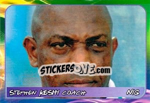Sticker Stephen Keshi - Svetsko fudbalsko prvenstvo 2014 - G.T.P.R School Shop