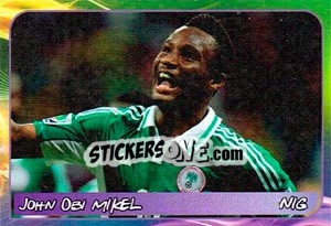 Sticker John Obi Mikel - Svetsko fudbalsko prvenstvo 2014 n. 340 - G.T.P.R School Shop
