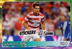 Sticker Graham Zusi - Svetsko fudbalsko prvenstvo 2014 - G.T.P.R School Shop