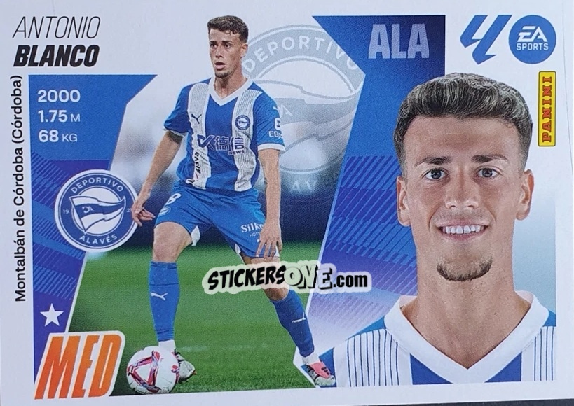 Cromo Blanco (14) - LaLiga 2025-2026
 n. 14 - Panini