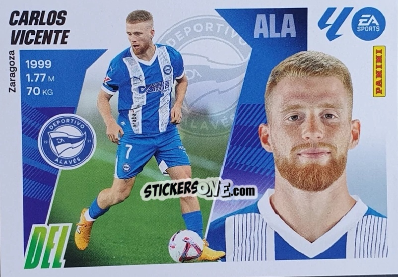 Sticker Carlos Vicente (17) - LaLiga 2025-2026
 n. 17 - Panini