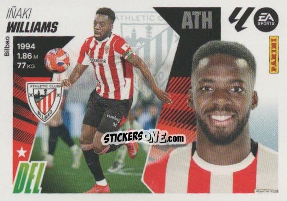 Cromo Williams (18) - LaLiga 2025-2026
 n. 61 - Panini