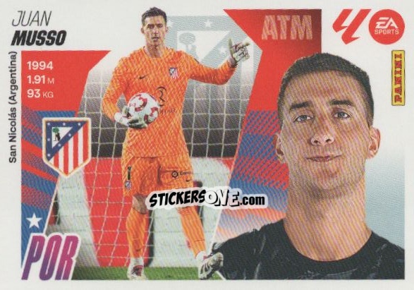 Cromo Musso (4) - LaLiga 2025-2026
 n. 74 - Panini