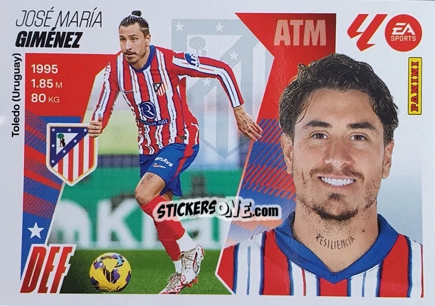Sticker Giménez (6) - LaLiga 2025-2026
 n. 76 - Panini