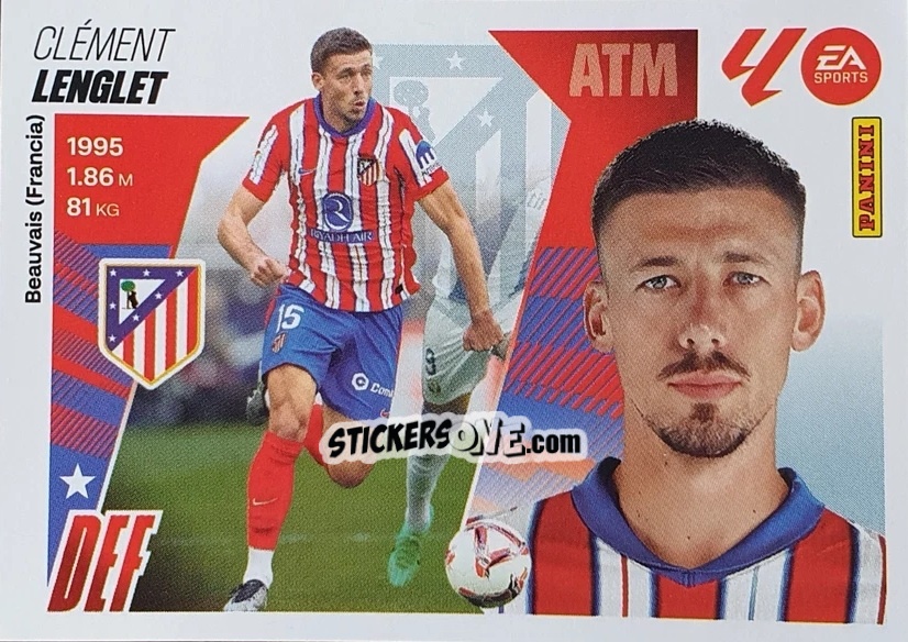 Sticker Lenglet (8) - LaLiga 2025-2026
 n. 78 - Panini