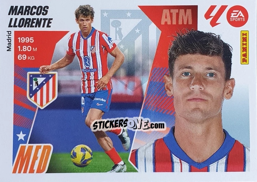 Sticker Marcos Llorente (11) - LaLiga 2025-2026
 n. 81 - Panini