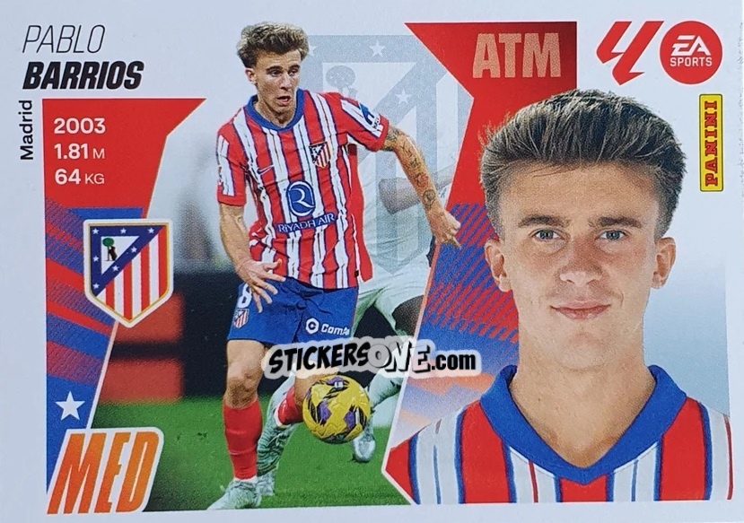 Cromo Barrios (13) - LaLiga 2025-2026
 n. 83 - Panini