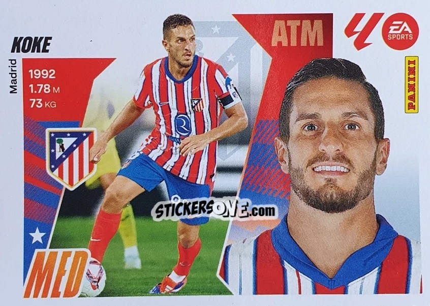Sticker Koke (14) - LaLiga 2025-2026
 n. 84 - Panini