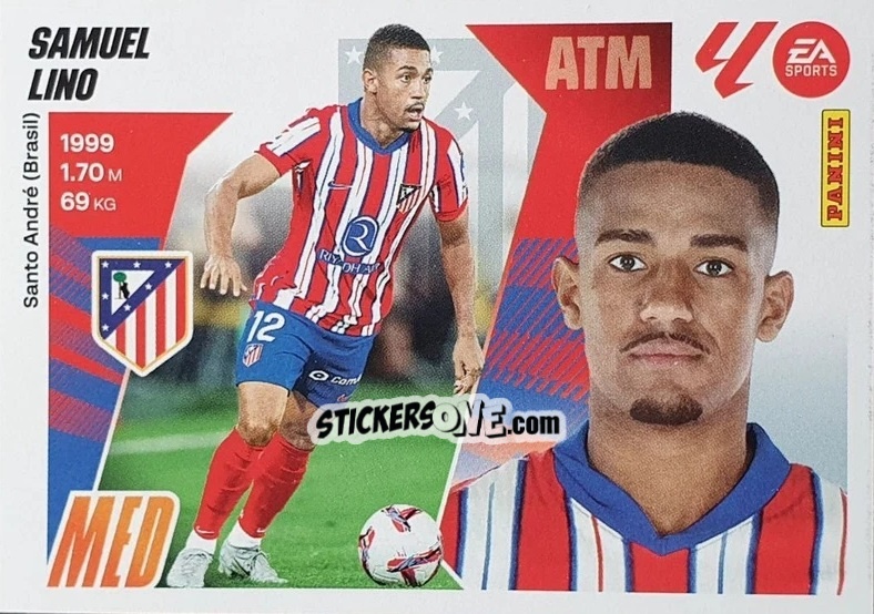 Sticker Samuel Lino (15) - LaLiga 2025-2026
 n. 85 - Panini