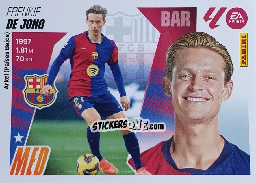 Cromo de Jong (12) - LaLiga 2025-2026
 n. 116 - Panini