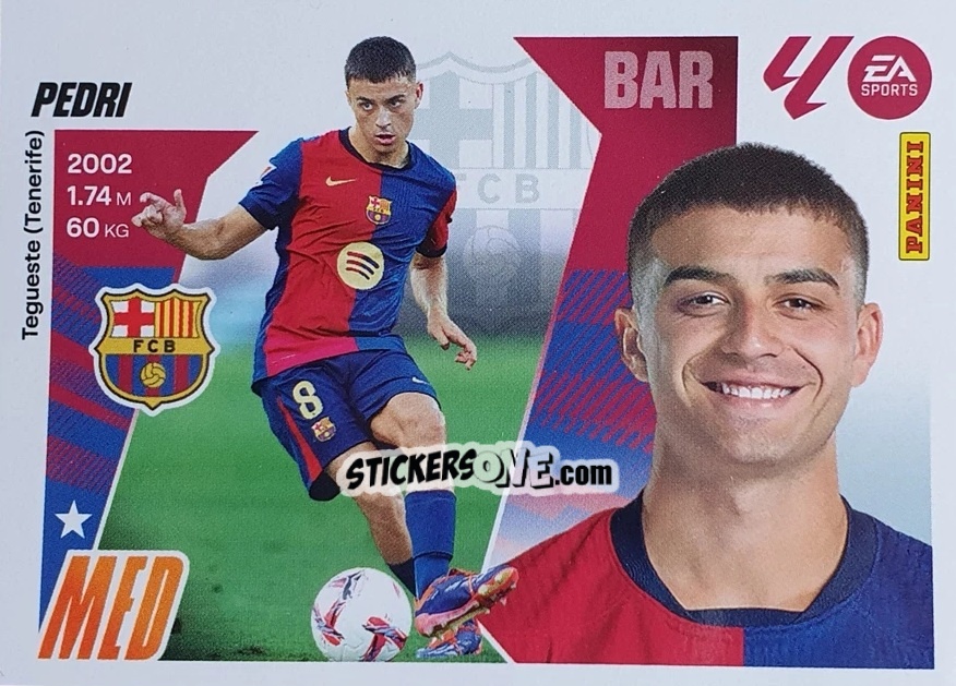 Cromo Pedri (15) - LaLiga 2025-2026
 n. 119 - Panini