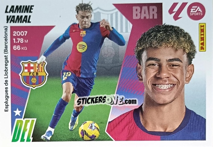 Figurina Lamine Yamal (19) - LaLiga 2025-2026
 n. 123 - Panini