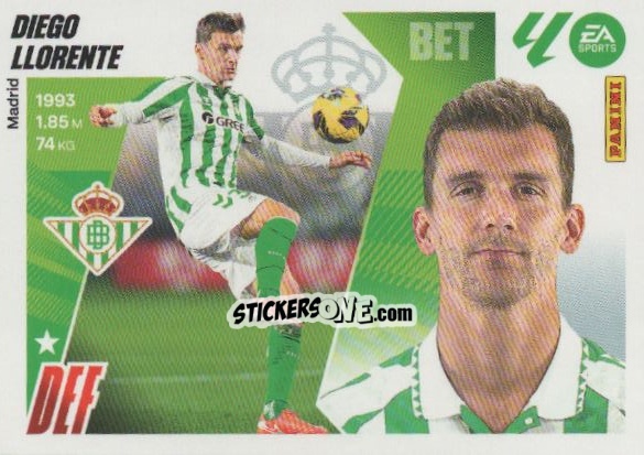 Figurina Diego Llorente (8) - LaLiga 2025-2026
 n. 139 - Panini