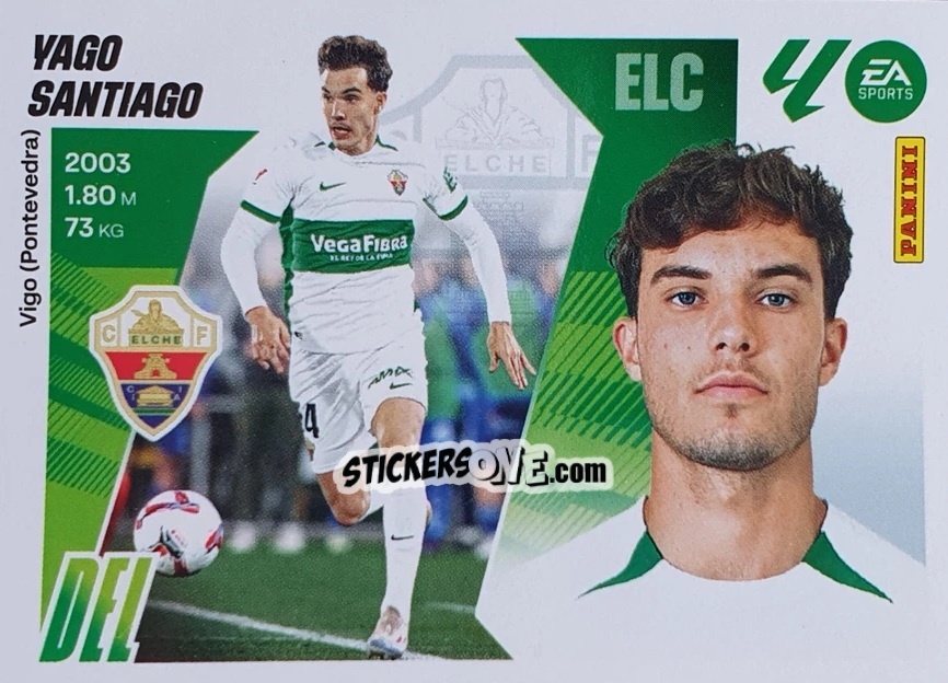 Figurina Yago Santiago (16) - LaLiga 2025-2026
 n. 207 - Panini