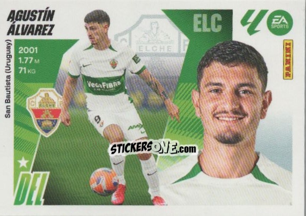 Cromo Agustín Álvarez (17) - LaLiga 2025-2026
 n. 208 - Panini