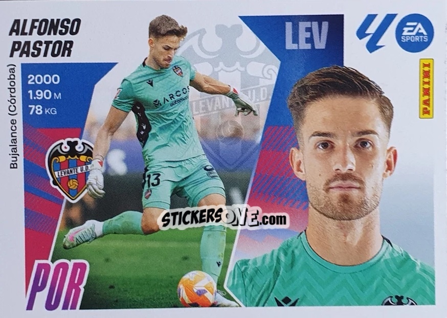 Sticker Alfonso Pastor (4) - LaLiga 2025-2026
 n. 314 - Panini