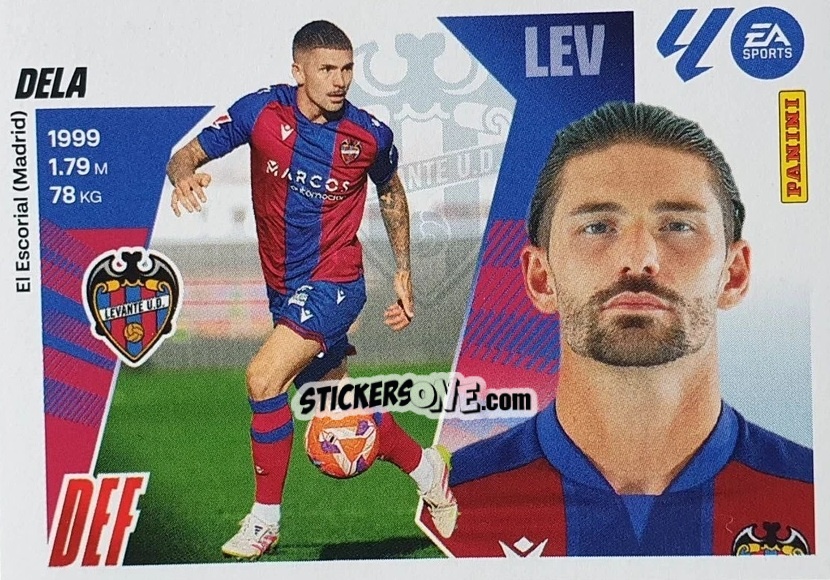 Cromo Dela (6) - LaLiga 2025-2026
 n. 316 - Panini