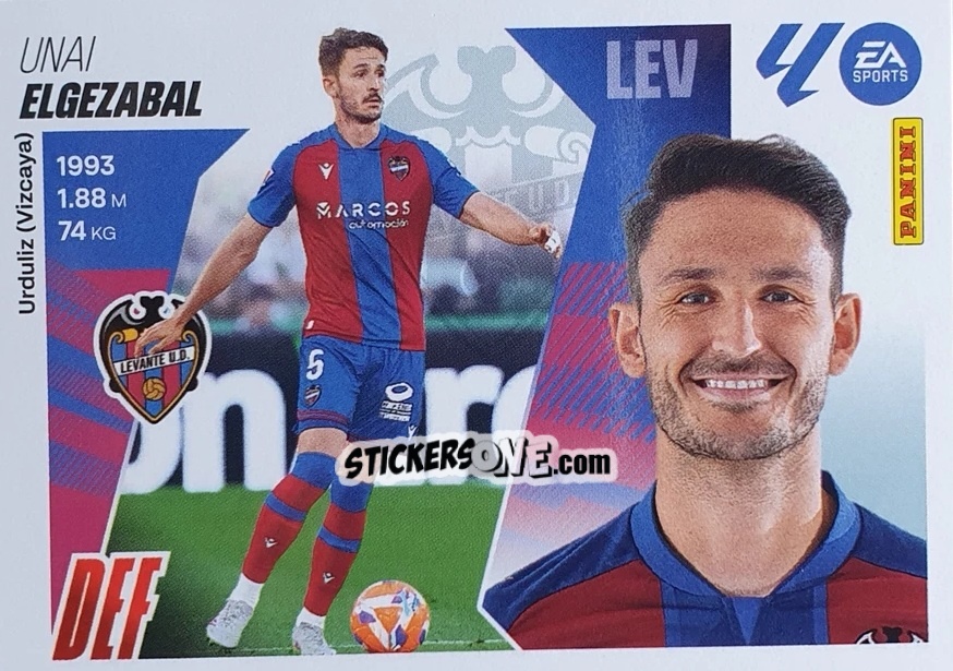 Sticker Elgezabal (9) - LaLiga 2025-2026
 n. 319 - Panini