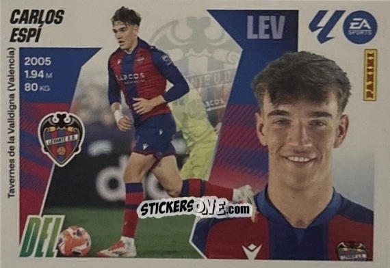 Cromo Carlos Espí (19A) - LaLiga 2025-2026
 n. 329 - Panini