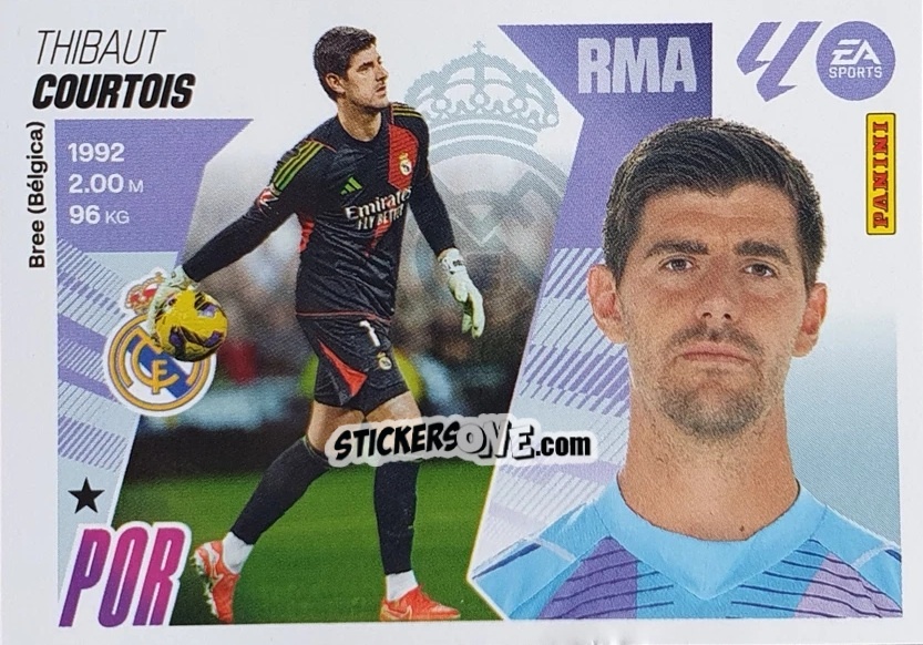 Sticker Courtois (3) - LaLiga 2025-2026
 n. 343 - Panini
