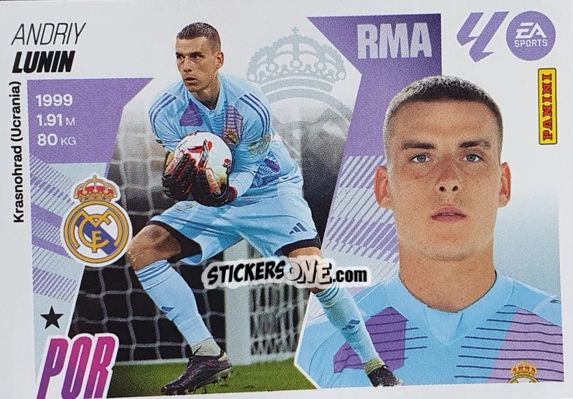 Sticker Lunin (4) - LaLiga 2025-2026
 n. 344 - Panini
