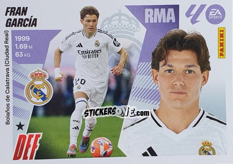 Figurina Fran García (10B) - LaLiga 2025-2026
 n. 351 - Panini