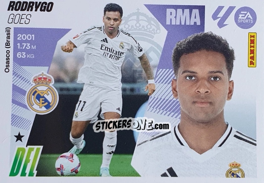 Figurina Rodrygo (18) - LaLiga 2025-2026
 n. 360 - Panini
