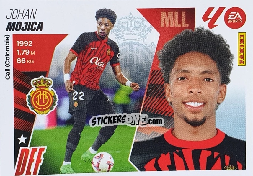 Cromo Mojica (9) - LaLiga 2025-2026
 n. 380 - Panini