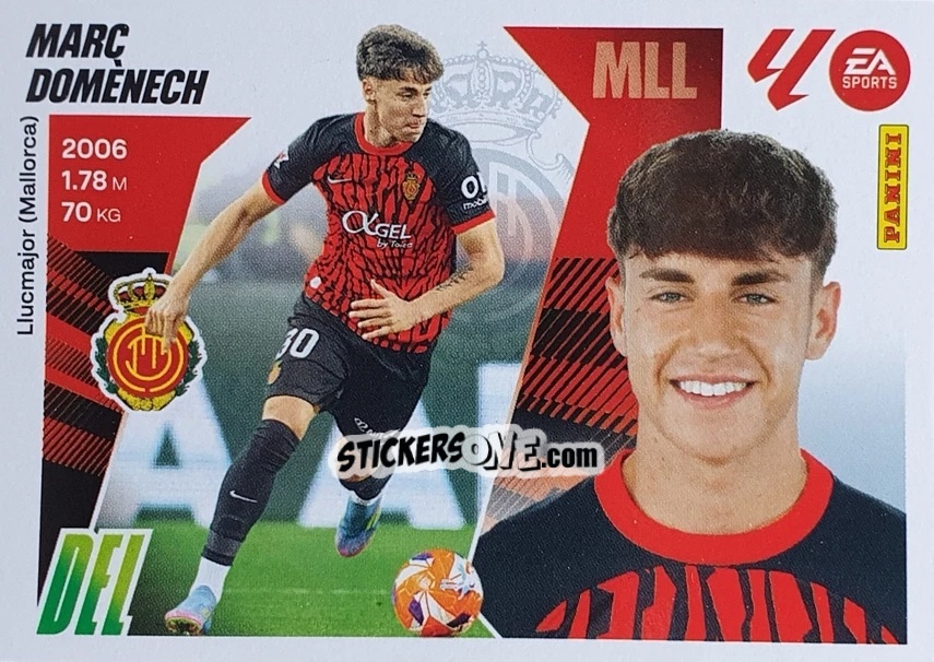 Figurina Marc Domènech (17) - LaLiga 2025-2026
 n. 388 - Panini