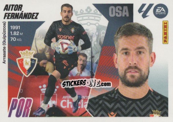 Figurina Aitor Fernández (4) - LaLiga 2025-2026
 n. 404 - Panini