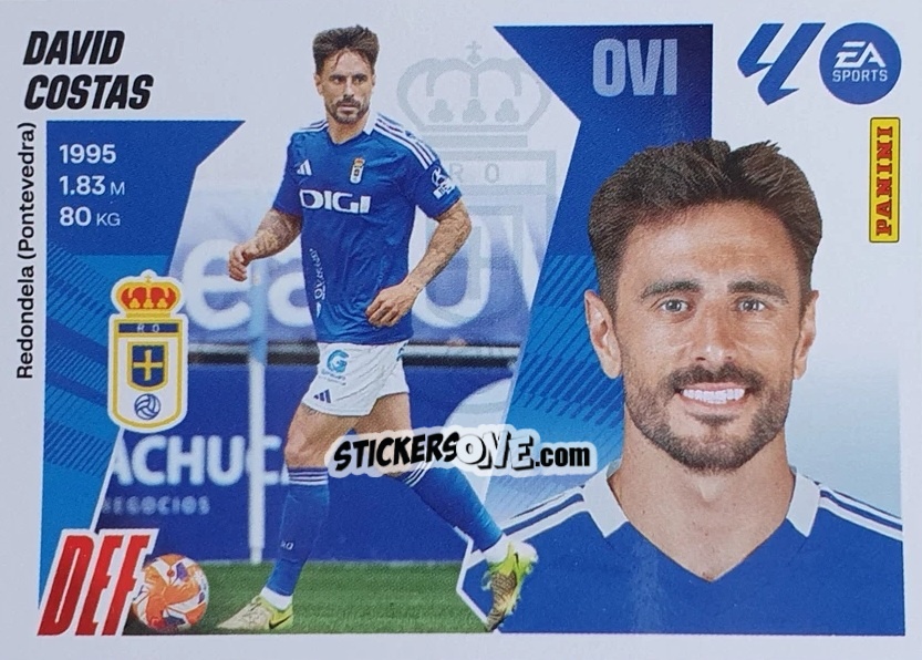 Figurina David Costas (8) - LaLiga 2025-2026
 n. 438 - Panini