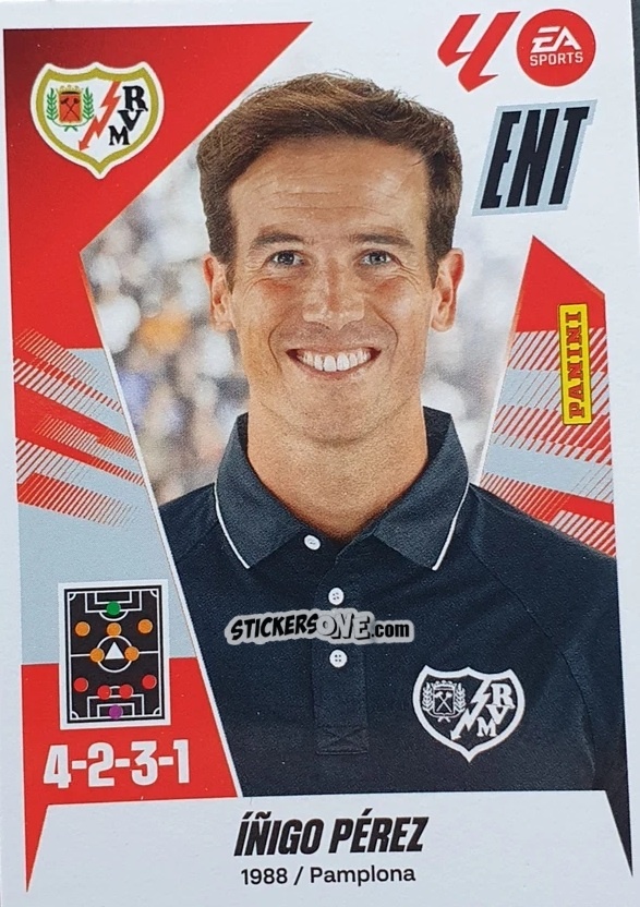 Sticker Entrenador - Íñigo Pérez (2) - LaLiga 2025-2026
 n. 462 - Panini