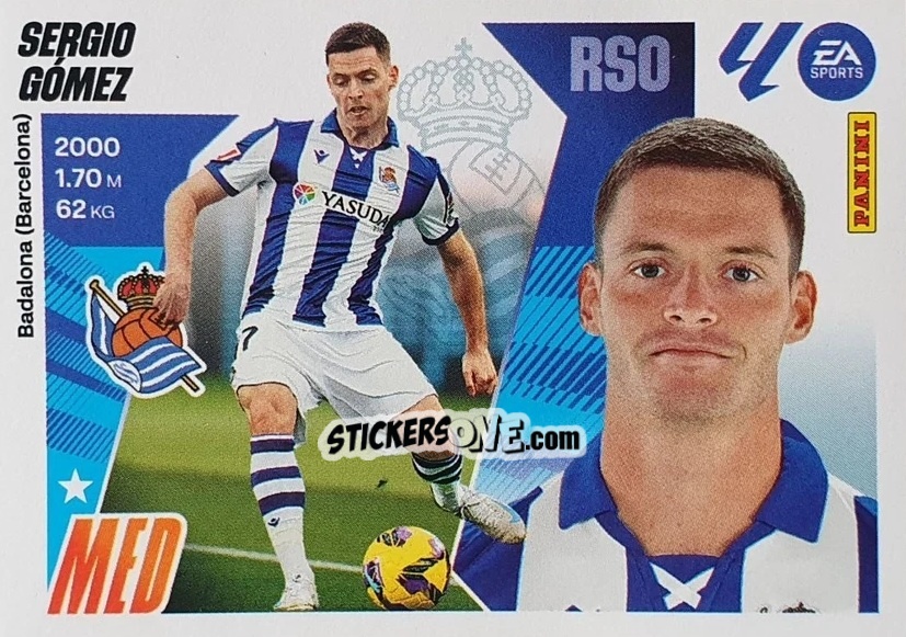Figurina Sergio Gómez (13) - LaLiga 2025-2026
 n. 505 - Panini